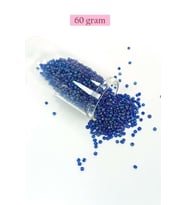 Dökme Cam Kum Boncuk (11/0) 2 mm - 60 Gram - Koyu Mavi - BNC052