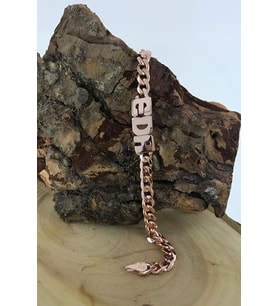 Kişiye Özel İsimli Rose Gümüş Bayan Bileklik