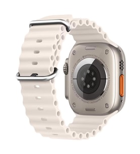 Microsonic Apple Watch Series 6 44mm Kordon Ocean Band Bej