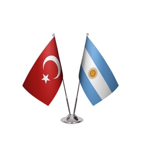 Arjantin İkili Masa Bayrağı
