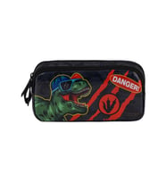 Muggle Danger Dino Kalem Çantası İki Bölmeli Kalemlik (Karışık)