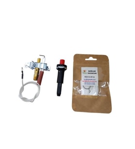 Çakmak Takımı ve Musluk Bezi Çay Kazanı için ısı ateşleme Çakmak Takımı + 1 paket 5 adet musluk bezi 1.kalite çakmak takımı Safir Çay Kazanları