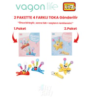 4'lü Saç Toka Seti Önce Birleştir,Sonra Tak (2 Paket 4 Adet Gönderilir) Yapı Toka Seti FF (Gri - Lila)