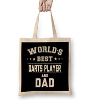 Fathers Day World's Best Drinker And Dad Bez Çanta Uzun Saplı