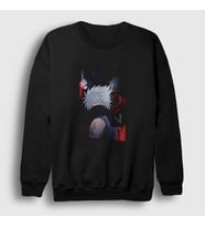 Presmono Unisex Siyah Kakashi V2 Anime Naruto Sweatshirt 133611tt