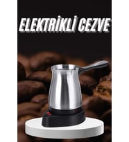 Lexroo Paslanmaz Çelik Türk Kahvesi Makinesi 6 Fincan Kpasiteli Elektrikli Cezve