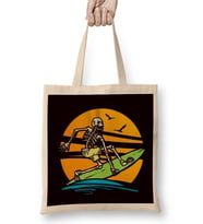 Skeleton Surfer Surfboard Surfing Water Sports Longboard Bez Çanta Uzun Saplı