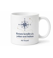 Kişiye Özel Rota Oluşturanlara Baskılı Kupa Bardak Hediye