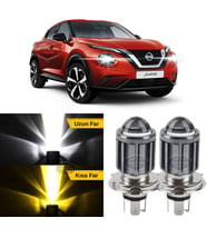 Nissan Juke 2010-2014 Makyajsız Kasa Mercekli Far Ampulü Led Xenon Sarı-Beyaz Şimşek Etkili Uzun Kıs