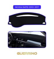 SKODA Rapid (2013-2017) TORPİDO KORUMA HALISI MAVİ KENAR