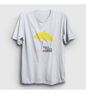 Presmono Unisex Beyaz Umbrella How I Met Your Mother T-Shirt 195860tt (Beyaz)