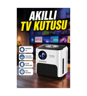 Android TV Kutusu 32 GB Depolama 1 GB RAM 1920x1080 – Fanlı ve Dahili Hoparlörlü