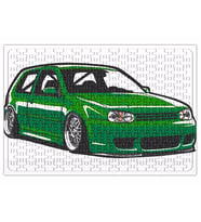 Stanced out Golf MK4 Green Puzzle 240 Parça Yapboz