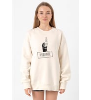 Jujutsu Kaisen Anime Gojo Satoru Ekru Kadın 2ip Sweatshirt