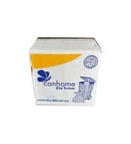Canhome Jumbo Boy - Mavi -  210 Gr. - 80x110 Cm. - 80 Litre Çöp Torbası Poşeti - 10 Adetlik 25 Rulo - Koli