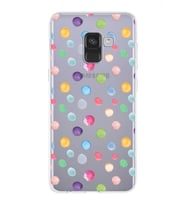 PrintiFy Samsung Galaxy A8 2018 ile Uyumlu 1mm Slim Fit Water Color 6 Baskılı Şeffaf  Kılıf