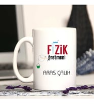 Fizik Öğretmenine Özel Öğretmenler Günü Hediyesi Kişiye Özel Kupa Bardak