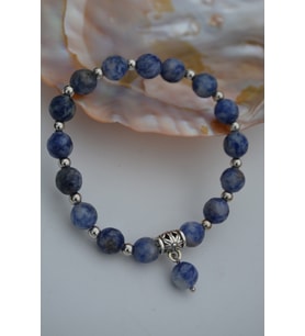 STONEAGE JEWELLERY Sodalit Doğal Taşından Bileklik