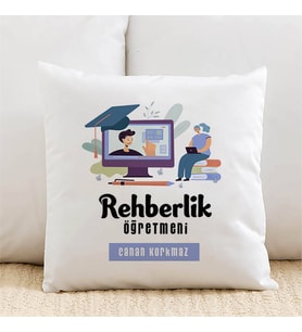 Kişiye Özel Rehber Öğretmenlerine Özel İsimli Yastık