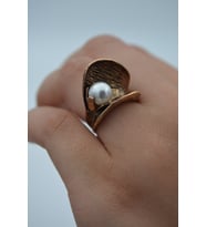 STONEAGE Yüzük Ayarlanabilir Selluka Çiçeği (Altın / Dore)