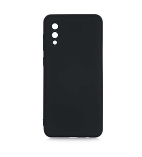 Samsung Galaxy A02 Kılıf Orj Lansman Serisi Pürüzsüz Esnek Kadife İç Kısım (Siyah)