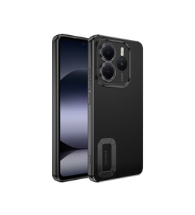 Xiaomi Redmi Note 14 5G Uyumlu Kılıf Kamera Korumalı Logo Gösteren Zore Omega Kapak