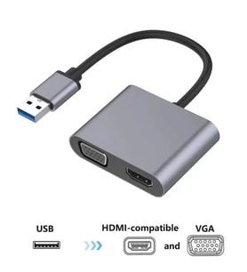 Usb To Hdmi+Vga 1080 P Hd09 ZR650