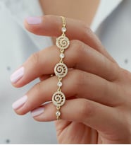 Saklı Takı 925 Ayar Gümüş Dönence Bileklik