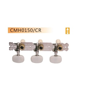 Valencia CMH0150CR Klasik Gitar Burgusu (Krom)  3 Sağ 3 Sol - Standart Uyum - Dayanıklı