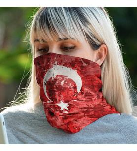 Ayyıldızlı Bayrak Motorcu Bandanası Boyunluk
