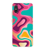 Xiaomi Mi 8 Pro Uyumlu Kapak Renkli Desen Tasarımlı Şeffaf Silikon Kılıf