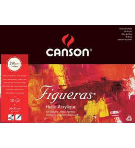 Canson Figueras Tuval Görünümlü Yağlıboya Defteri 290 gr. 24x33 cm. 10 Sayfa 