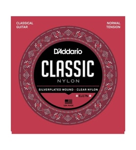 D'Addario EJ27N Classics Serisi Klasik Gitar Tel Seti (4/4 Ölçek - Normal Tension - Gümüş Sarım)