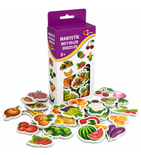 1307 Manyetik Meyveler - Sebzeler / +3 yaş
