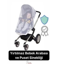 Yırtılmaz Dayanıklı Bebek Arabası ve Puset Sinekliği Bebek Koltuğu Sivrisinek Haşere Koruyucu