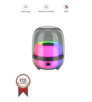 Torima BTS-1843 Siyah Kablosuz Taşınabilir RGB Işıklı Bluetooth Hoparlör Speaker