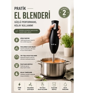 Profesyonel El Blenderı Paslanmaz Çelik Blender Ayağı Güçlü Karıştırma