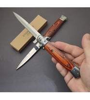 Ahşap saplı yarı otomatik çakı