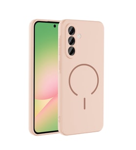Galaxy A56 Kılıf Kamera Çıkıntılı Magsafe Şarj Özellikli Lüx Meta Kapak (Rose)