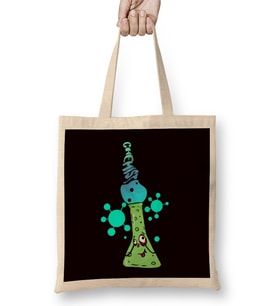 Chemistry Chemist Scientist Science Laboratory Microbiology Bez Çanta Uzun Saplı