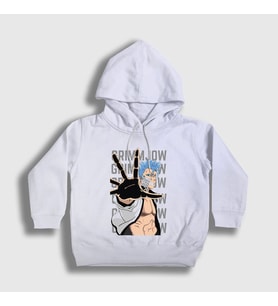 Presmono Unisex Çocuk Beyaz Cero Grimmjow Anime Bleach Kapüşonlu Sweatshirt 127402tt