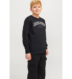 Jack & Jones Çocuk Jjecaleb Sweatshirt (Siyah)