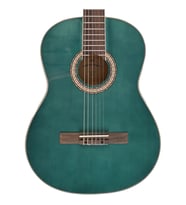 Miguel Angela MA1-BL Klasik Gitar - Mavi (Başlangıç - Eğitim Serisi)  Mat Mavi Renk Varyantı, Ergonomik Sap Profili, Dengeli Öğrenci Gitarı  Uyum: 4/4 (Tam Boy) Standart