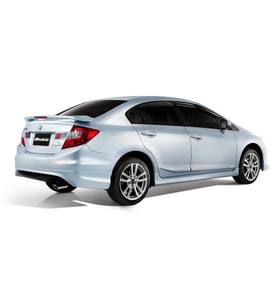 Honda Civic Uyumlu Fb7 (2012-2016) Modulo Arka Tampon Ek (Plastik)
