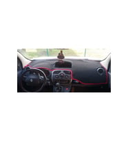 2009-2020 Modellerine Uygun Renault Kango 3 Torpido Koruma Halısı Siyah Kenar Renk Kırmızı