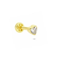 Glorria Altın Kalp Tragus Piercing