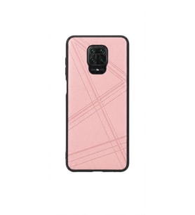 Redmi Note Pro 9 Deri Desen Pembe Telefon Kılıfı