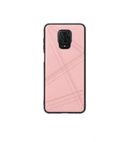 Redmi Note Pro 9 Deri Desen Pembe Telefon Kılıfı
