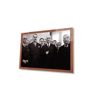 Atatürk Cam Tablo 4mm Dayanıklı Temperli Cam, Atatürk Glass Wall Art (Çok Renkli)