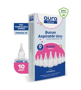 Nasal Burun Aspiratörü Yedek Uç (10 ADET) Tüm Markalara Uyumlu Burun Aspiratör Ucu